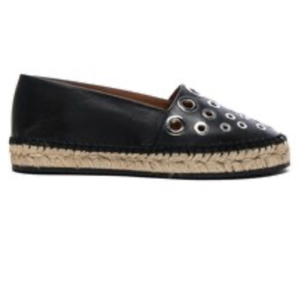 Authentic Givenchy Studded Leather Flat Espadrill… - image 1